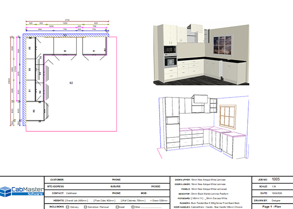 CabMaster Template Sample | Cabinet Design Software