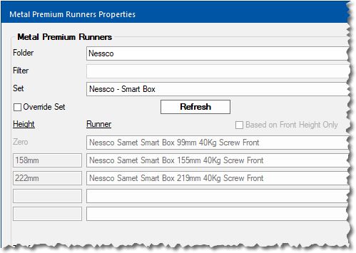 Suggested Drawer Runner Set - Nessco Smart Box
