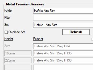 Suggested Drawer Runner Set - Hafele Alto Slim