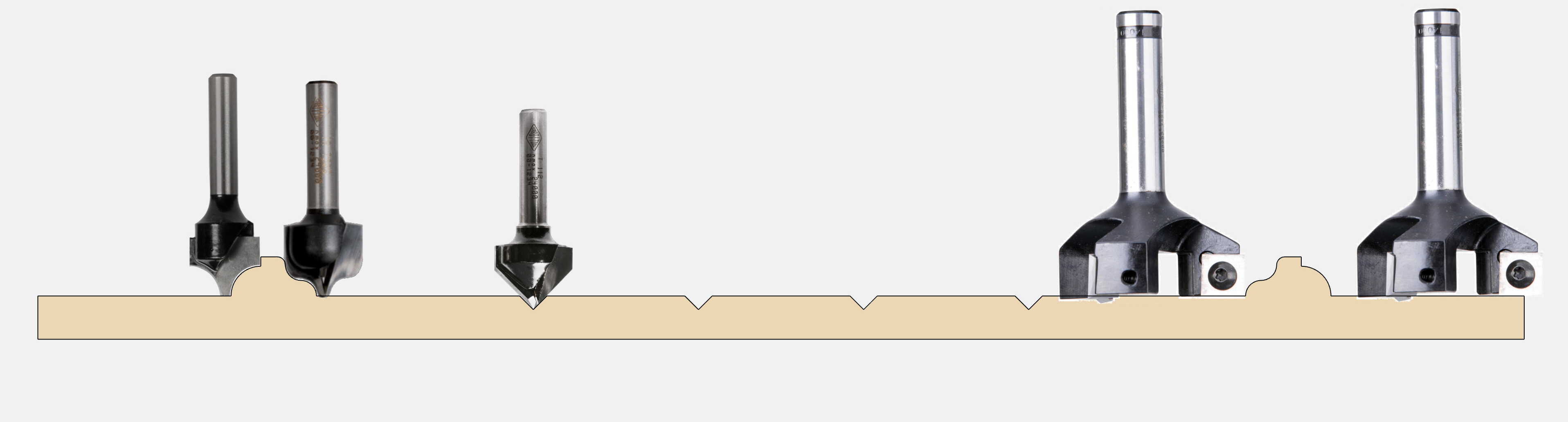 S5ST2A Series 5 Style 2 Arch Door Profile Tooling Sample